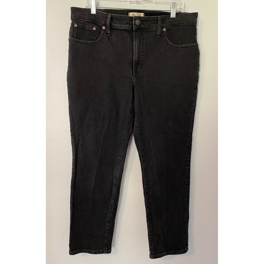 Madewell Mid-Rise Perfect Vintage Jean Black Denim Pants 31